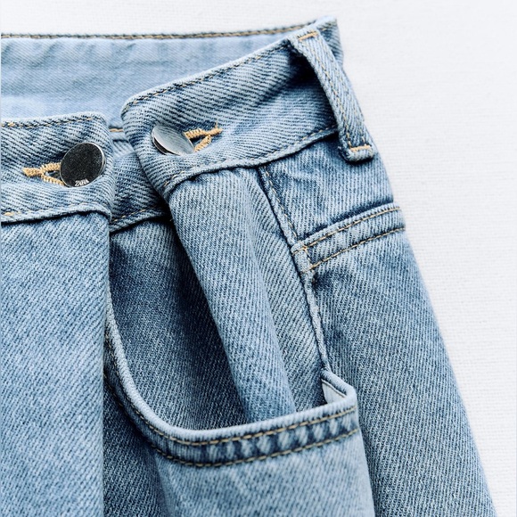 NWT Zara Loose Fit Wide Leg Z1975 Jeans Size 8 - Picture 6 of 11
